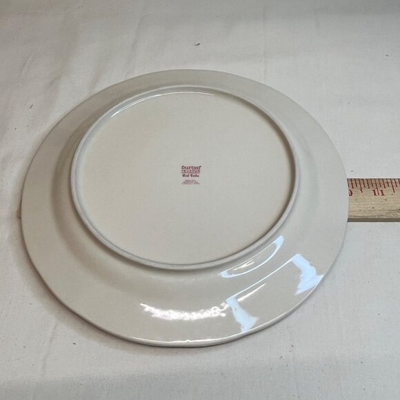 Burton & Burton Red Toile Transferware Dinner Plate 10" - Picture 4 of 4
